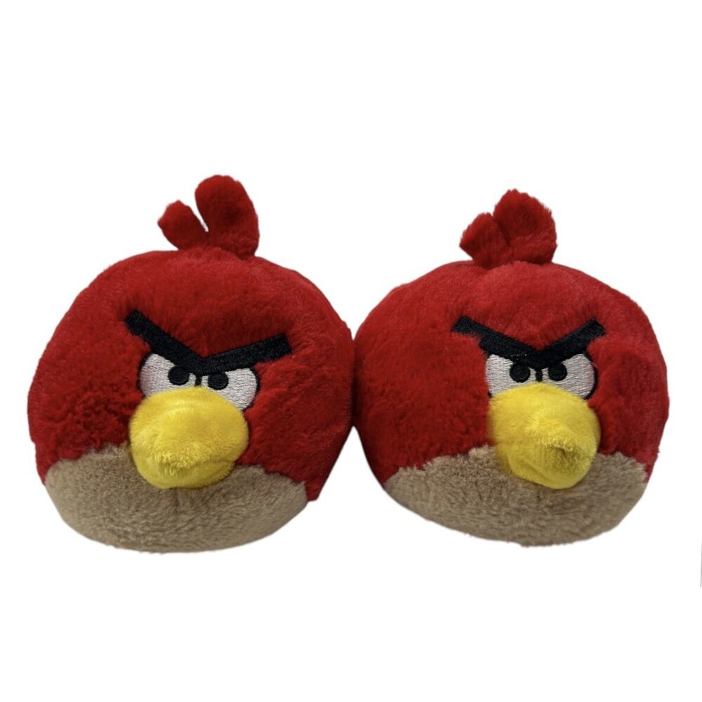 Angry Birds Slippers Child’s Red Bird Plush Size Large (4-5) - Picture 3 of 7